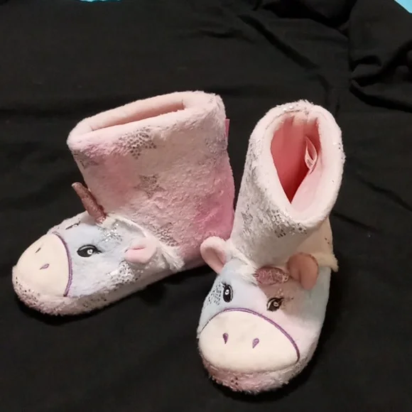 Totes Unicorn Slipper Boots Adults Girls' Slippers Slippers For - Main Image